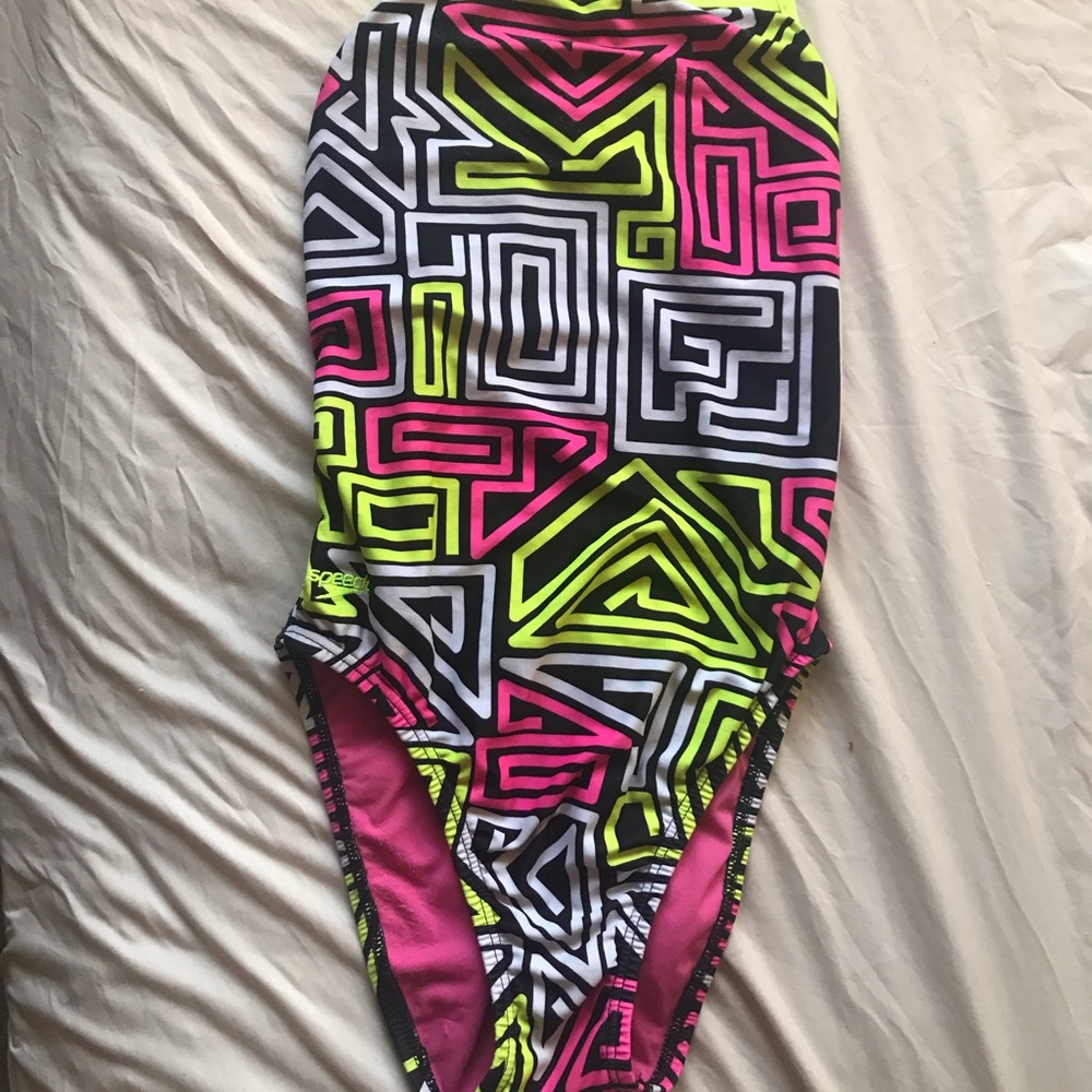 Geometric Speedo One-Piece Size 34